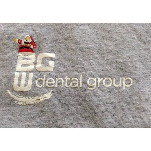 Gildan T Shirt Womens XL Baseball Style Santa Dental Group - Picture 7 of 12